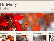 Tablet Screenshot of littleburyhotel.com
